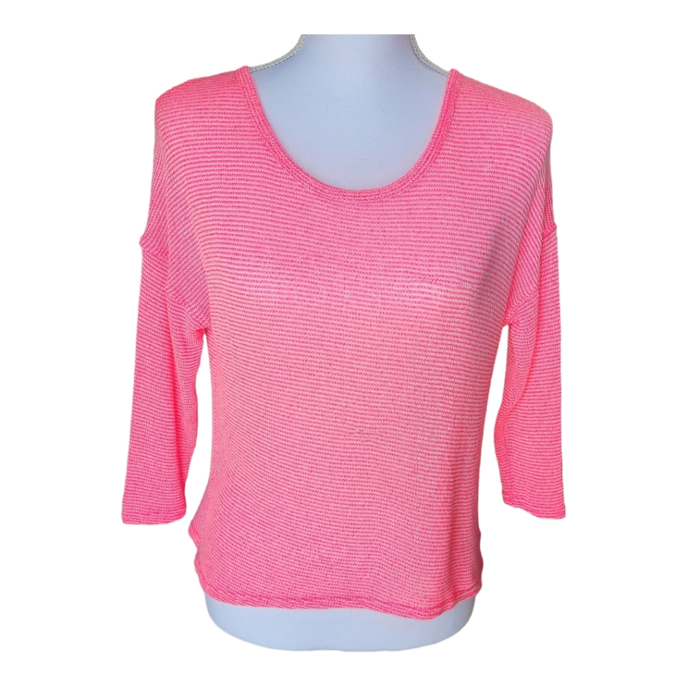 Aerie Women's Knit Pink Sweater, Cover Up, Stretchy, Oversized, Size XS